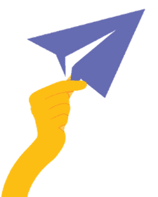 Paper airplane illustration