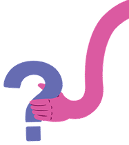 Colorful hand illustration